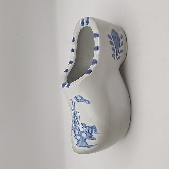 Vintage Delft Blue & White Hand Painted Dutch Shoe - Picture 3 of 7